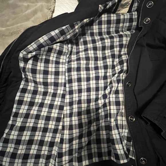 Rain jacket, blue, multi pockets, draw string - Picture 6 of 8